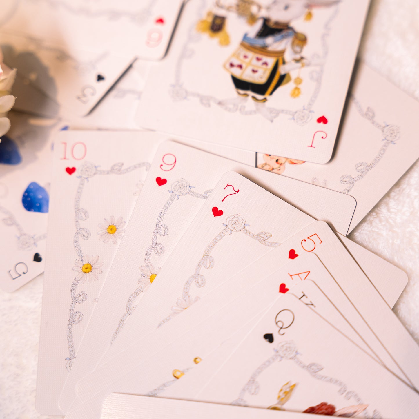 Alice in Wonderland Rabbit Playing Cards — Collaborative Edition by Artist Runn_L