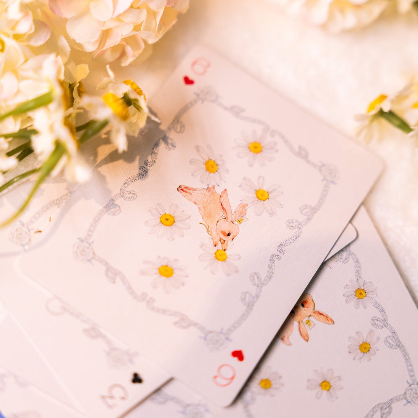 Alice in Wonderland Rabbit Playing Cards — Collaborative Edition by Artist Runn_L