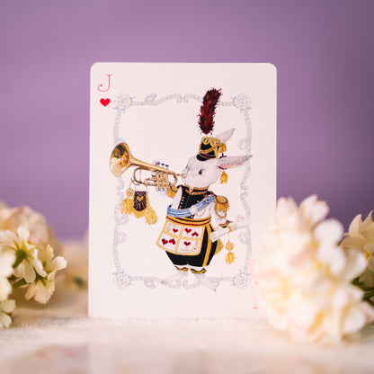 Alice in Wonderland Rabbit Playing Cards — Collaborative Edition by Artist Runn_L