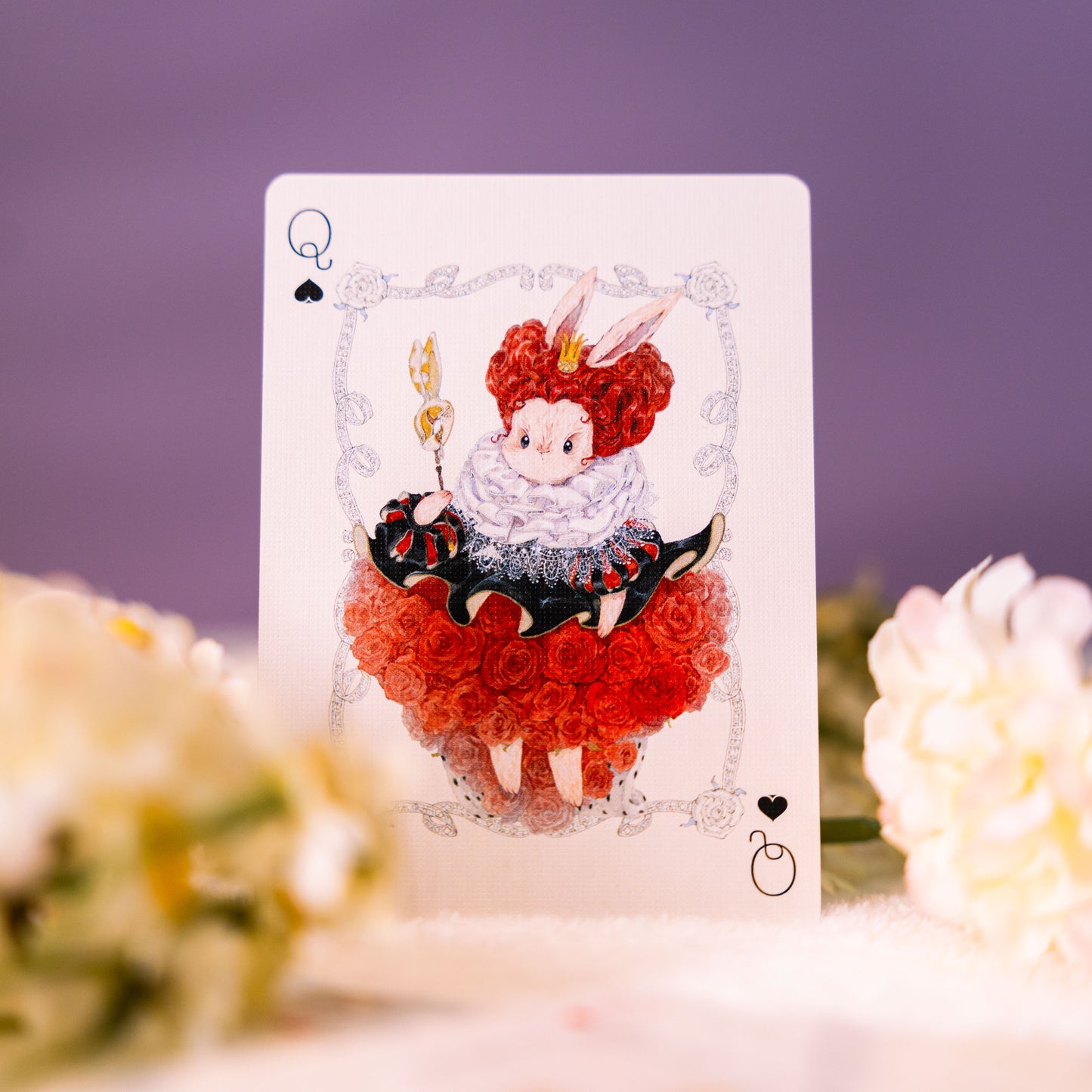 Alice in Wonderland Rabbit Playing Cards — Collaborative Edition by Artist Runn_L