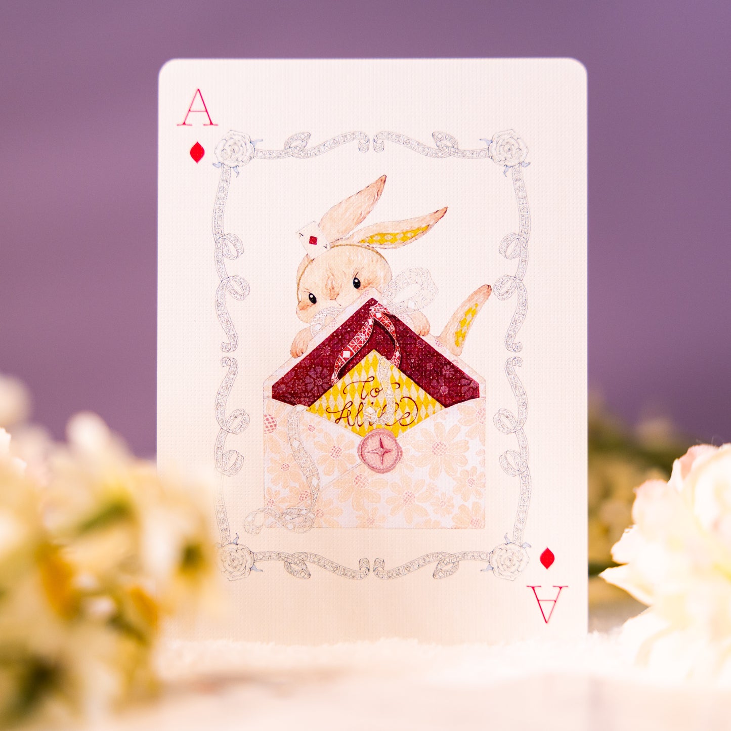 Alice in Wonderland Rabbit Playing Cards — Collaborative Edition by Artist Runn_L