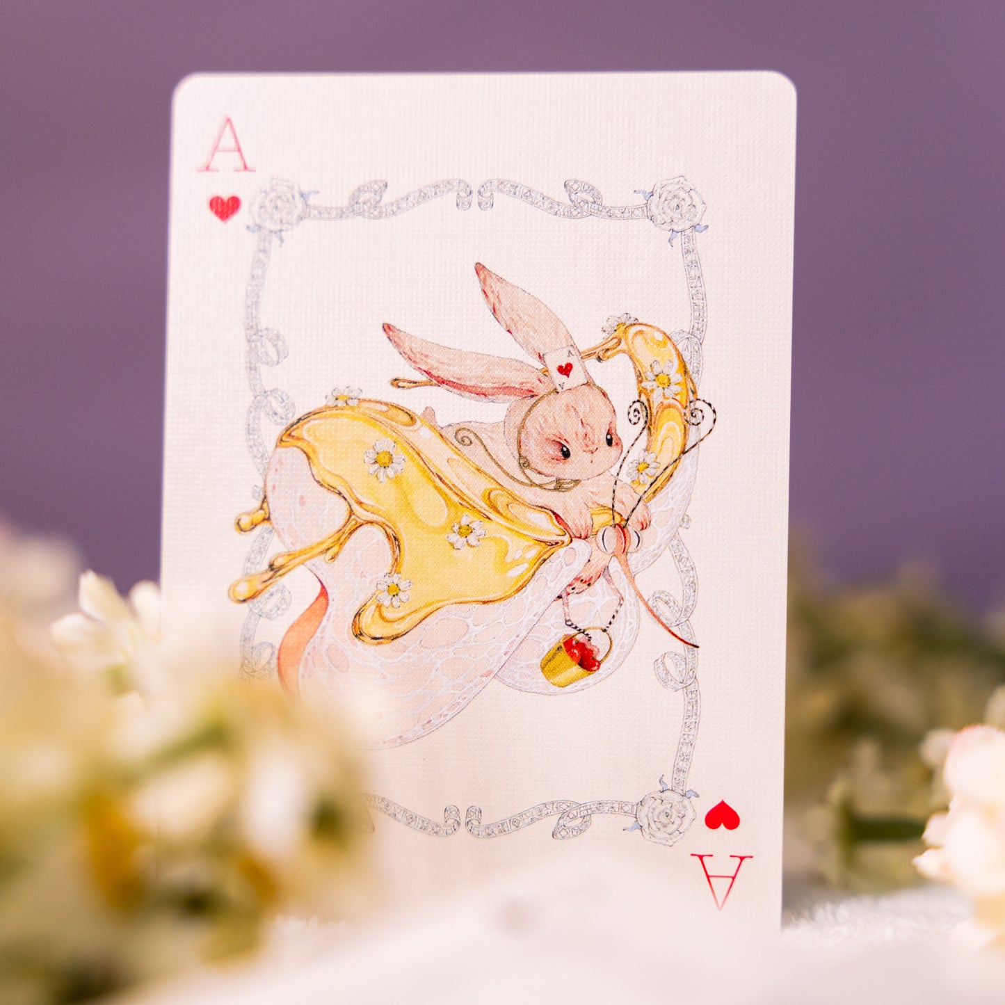 Alice in Wonderland Rabbit Playing Cards — Collaborative Edition by Artist Runn_L