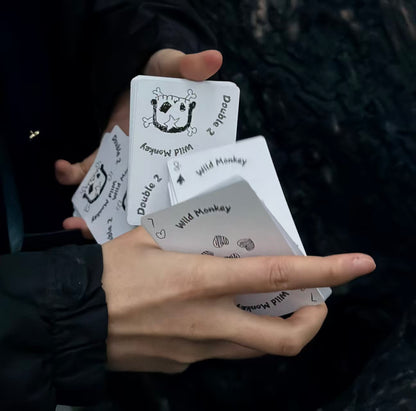 Wild Monkey Playing Cards packet cut